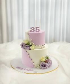 زیر کیکی ضخیم دور طلایی