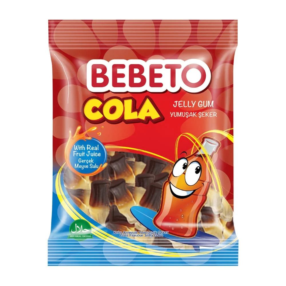 bebeto-2.jpg پاستیل ببتو نوشابه کولا بسته 80 گرمی - Image 1