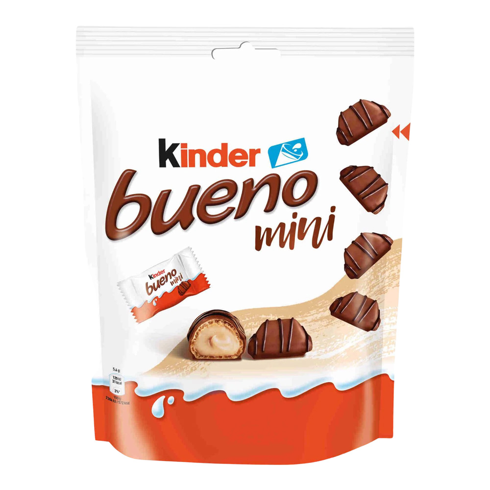 buinomini-1.jpg شکلات مینی کیندر kinder مدل بوینو bueno وزن 108 گرم - Image 1