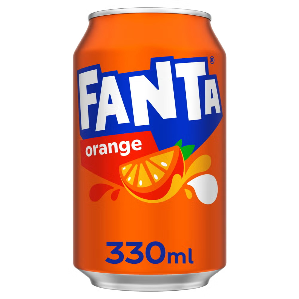 fanta330-1.jpg نوشابه فانتا FANTA اصل حجم 330 میلی لیتر - Image 1