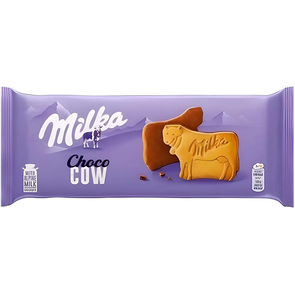 milka-cow-1.jpg بیسکوئیت میلکا گاو شکلاتی بسته ۱۲۰ گرمی milka choco cow - Image 1
