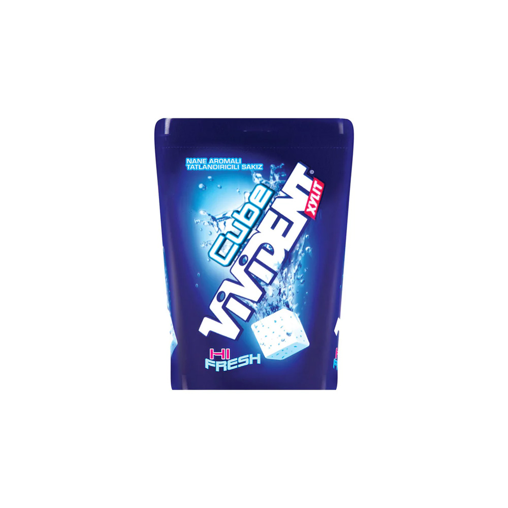 vivi-1.jpg آدامس ویویدنت نعنایی مکعبی وزن ۸۶ گرم - Image 1